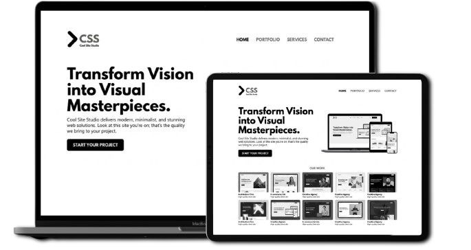 Multi-device Website Mockup